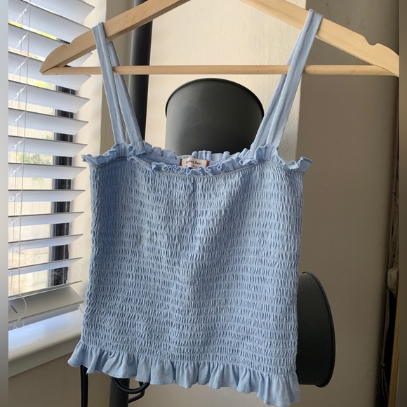 Aritzia Tops Aritzia Sunday Best Baby Blue Tank Top Poshmark